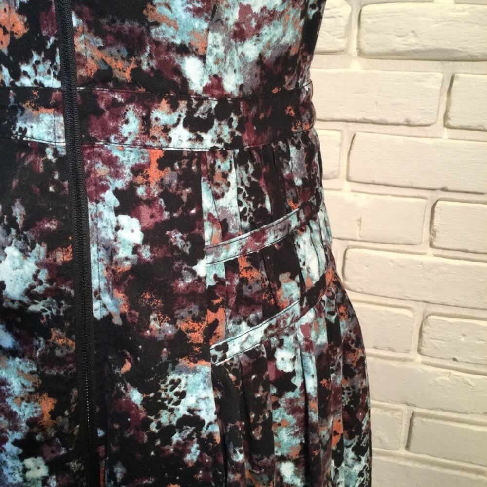 Bcbgeneration Brulee Multi Front Zip Mini Dress 8 - image 3